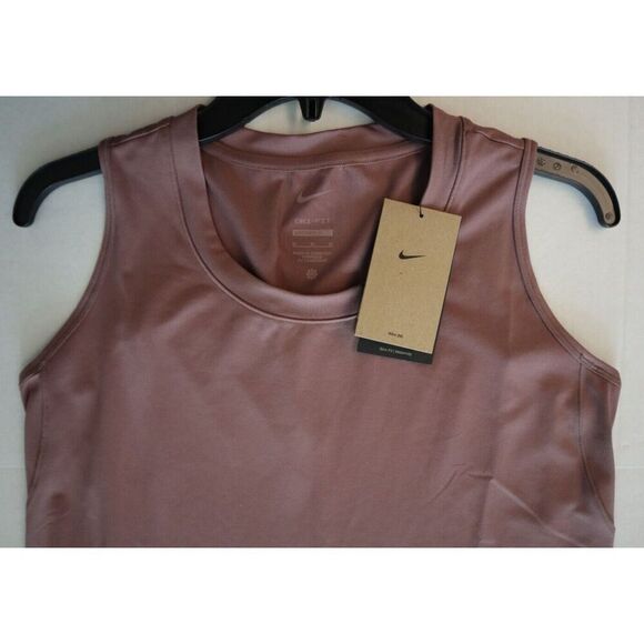 Nike FN2877-208 Women Sz M Smokey Mauve Dri-FIT Slim-Fit Knit Maternity Dress - Picture 6 of 12